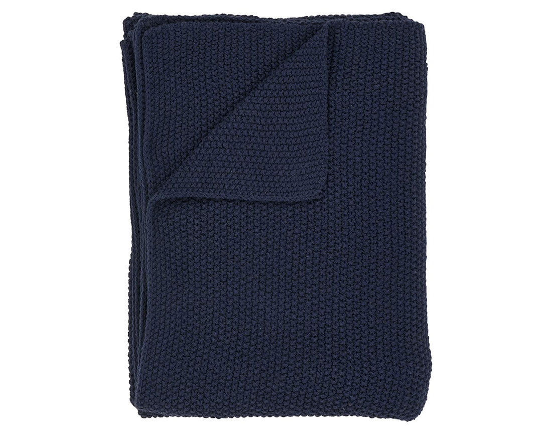 Plaid 130x170 cm en coton recyclé Adrano