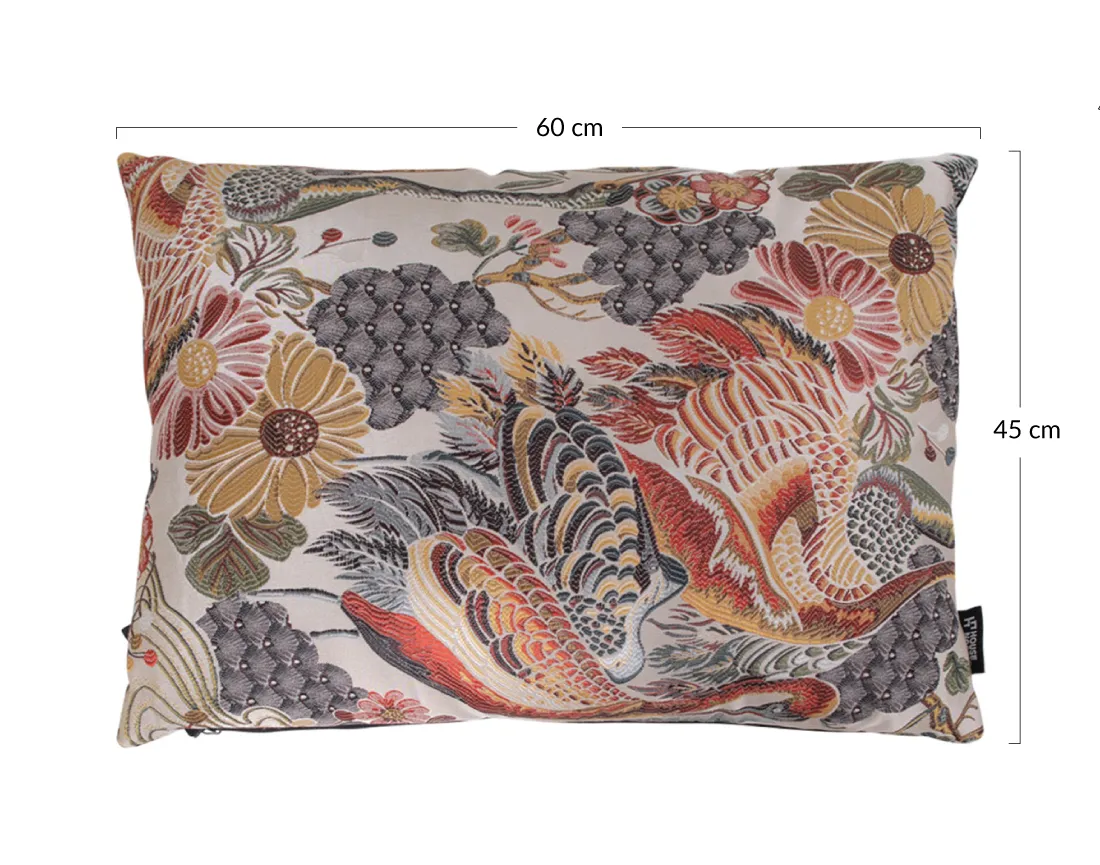 Coussin polyester et coton 60x45 cm Zaira