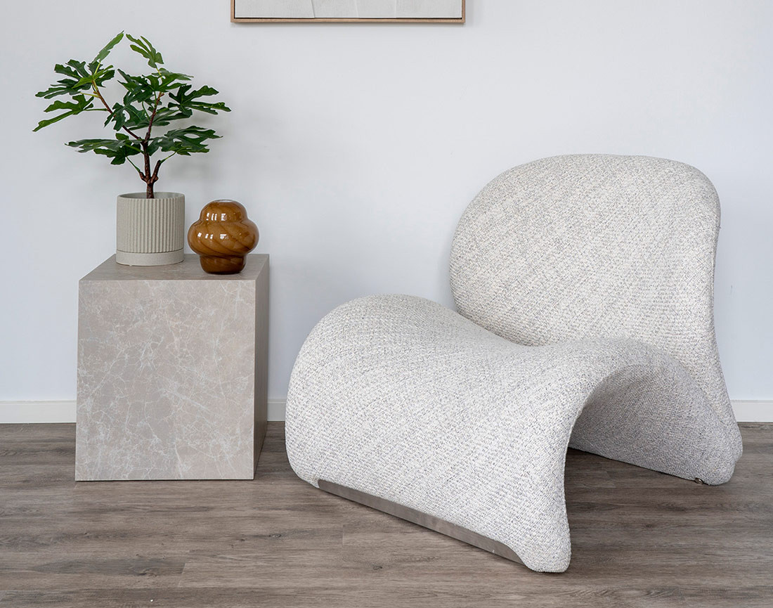 Fauteuil en tissu Mattia