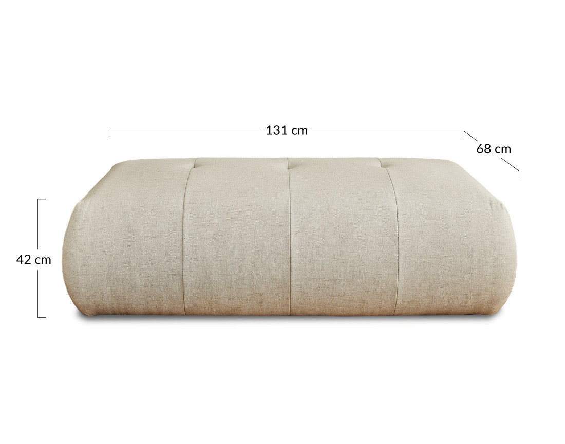 Pouf modulable - en tissus - Onyx