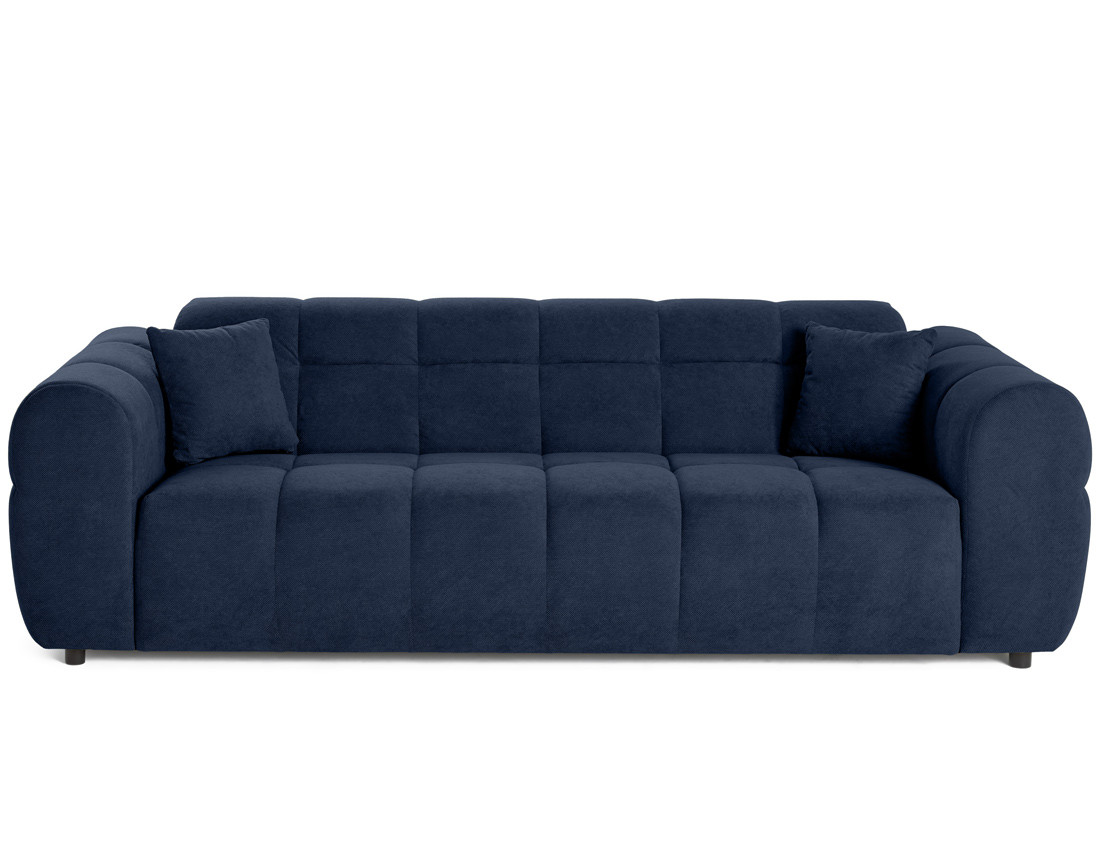 Canapé droit 3 places en tissu texturé Ray