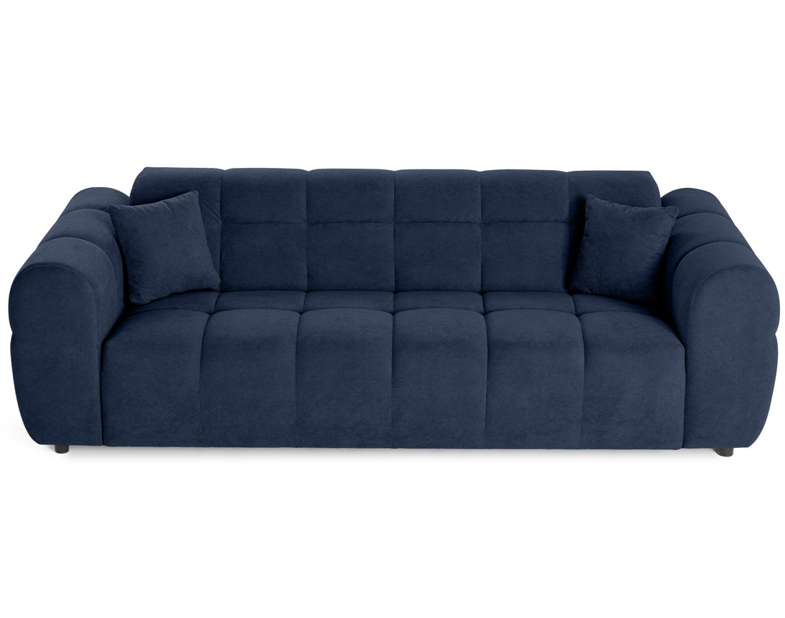 Canapé droit 3 places en tissu texturé Ray