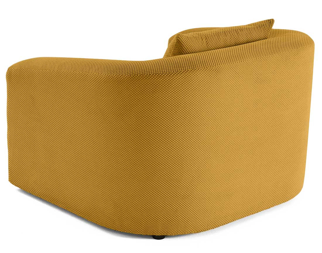 Canapé convertible déplimousse 1 place en velours texturé Nuvia