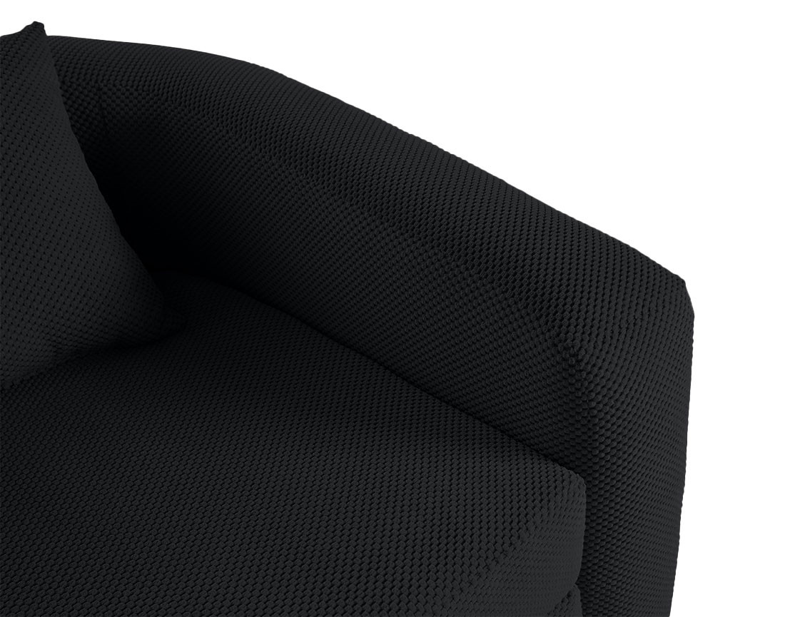 Canapé convertible déplimousse 1 place en velours texturé Nuvia