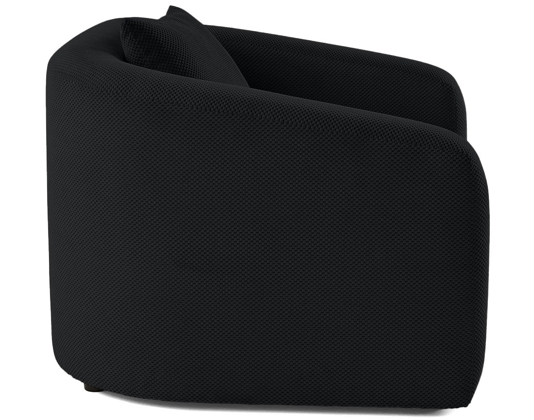 Canapé convertible déplimousse 1 place en velours texturé Nuvia