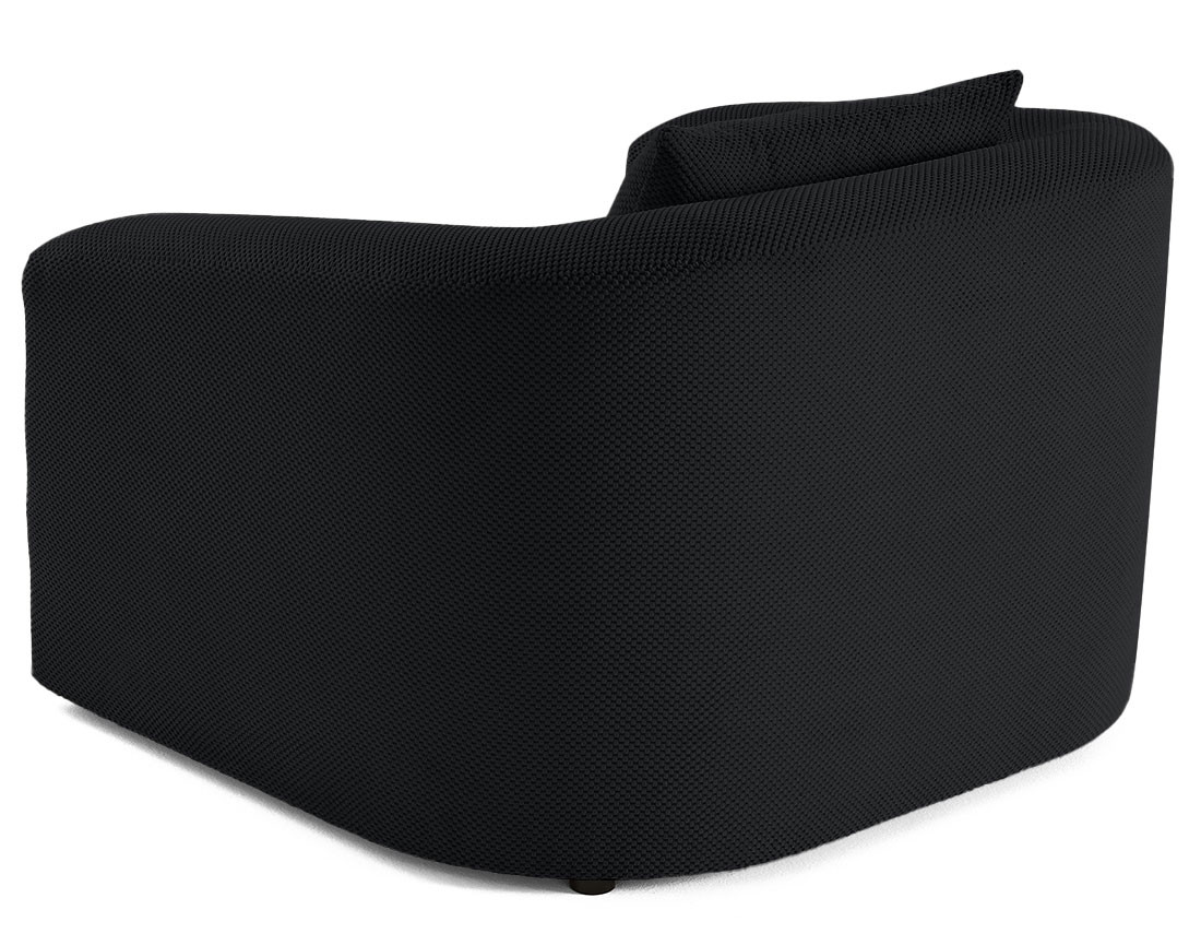 Canapé convertible déplimousse 1 place en velours texturé Nuvia