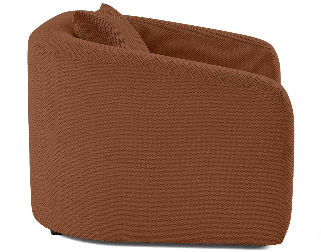 Canapé convertible déplimousse 1 place en velours texturé Nuvia