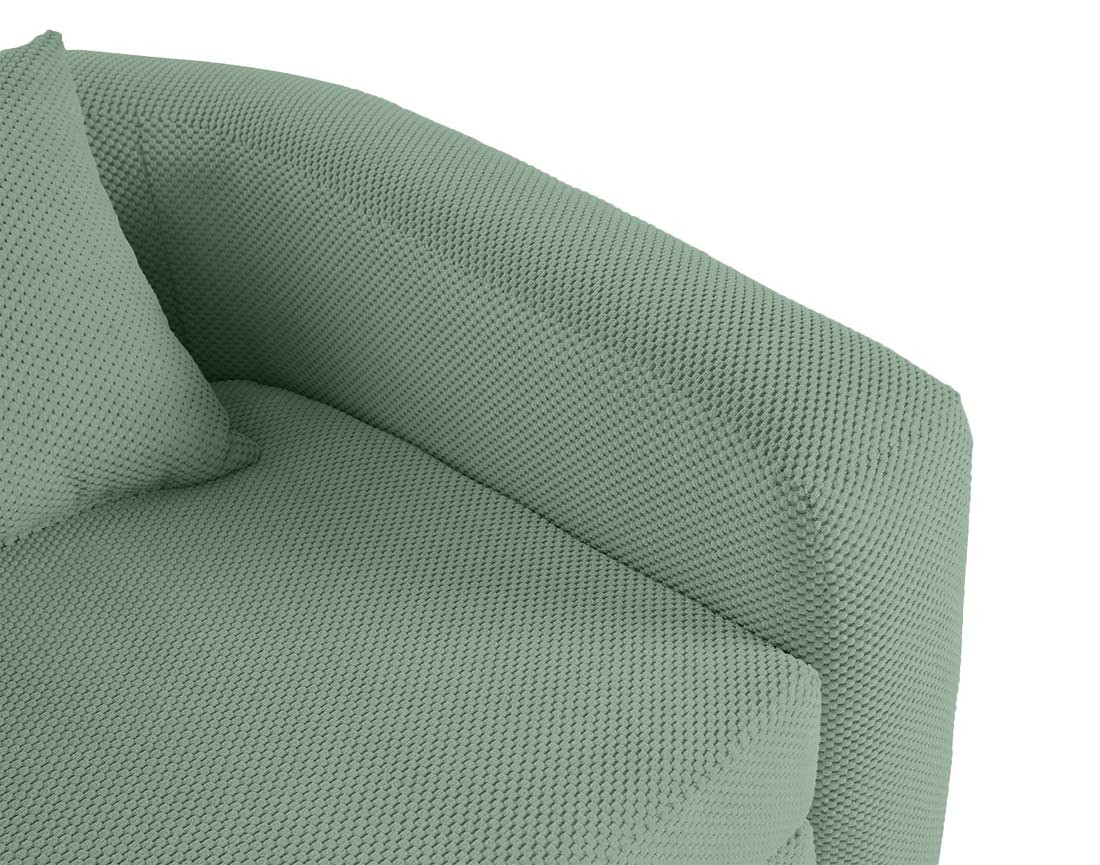 Canapé convertible déplimousse 1 place en velours texturé Nuvia