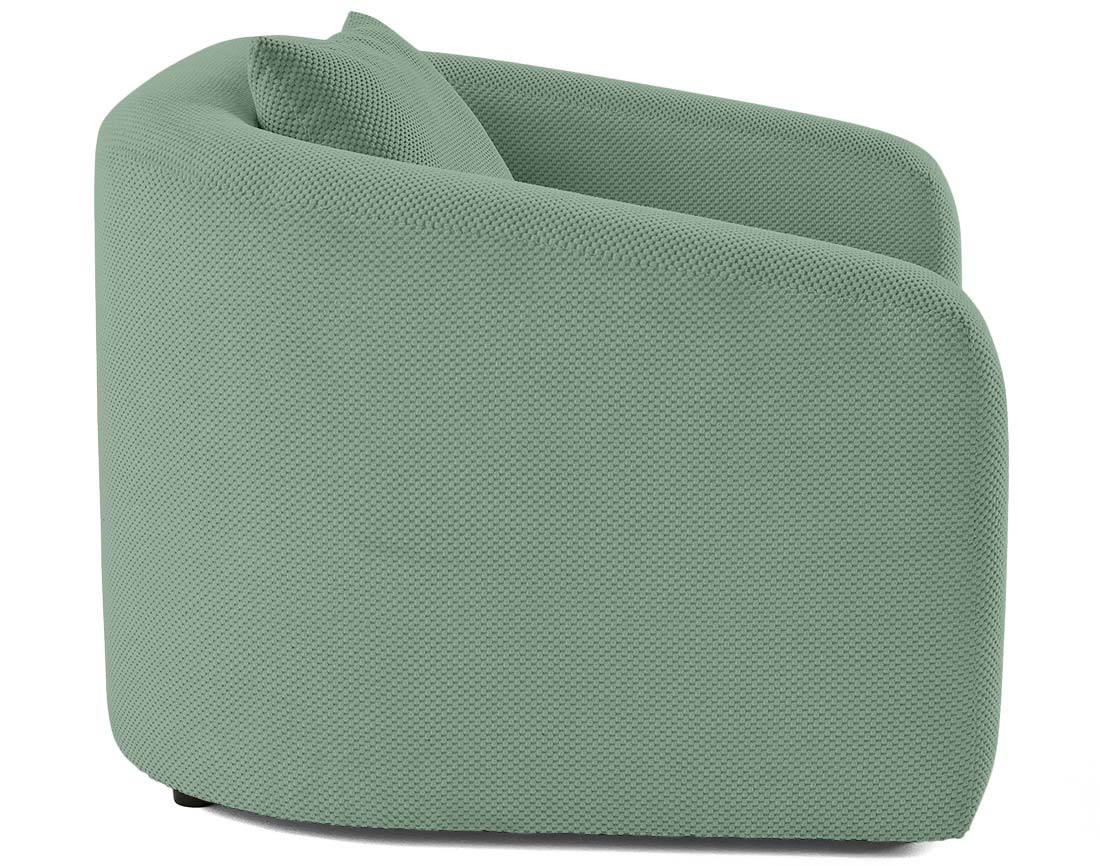 Canapé convertible déplimousse 1 place en velours texturé Nuvia