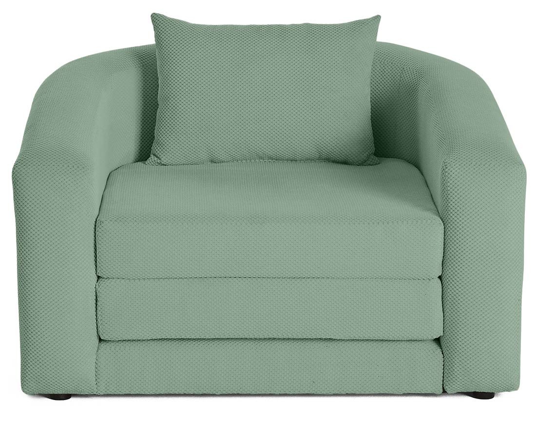 Canapé convertible déplimousse 1 place en velours texturé Nuvia