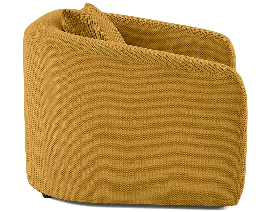 Canapé convertible déplimousse 1 place en velours texturé Nuvia