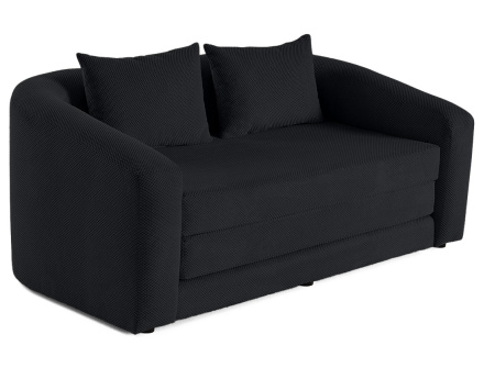 Canapé convertible déplimousse 2 places en velours texturé Nuvia