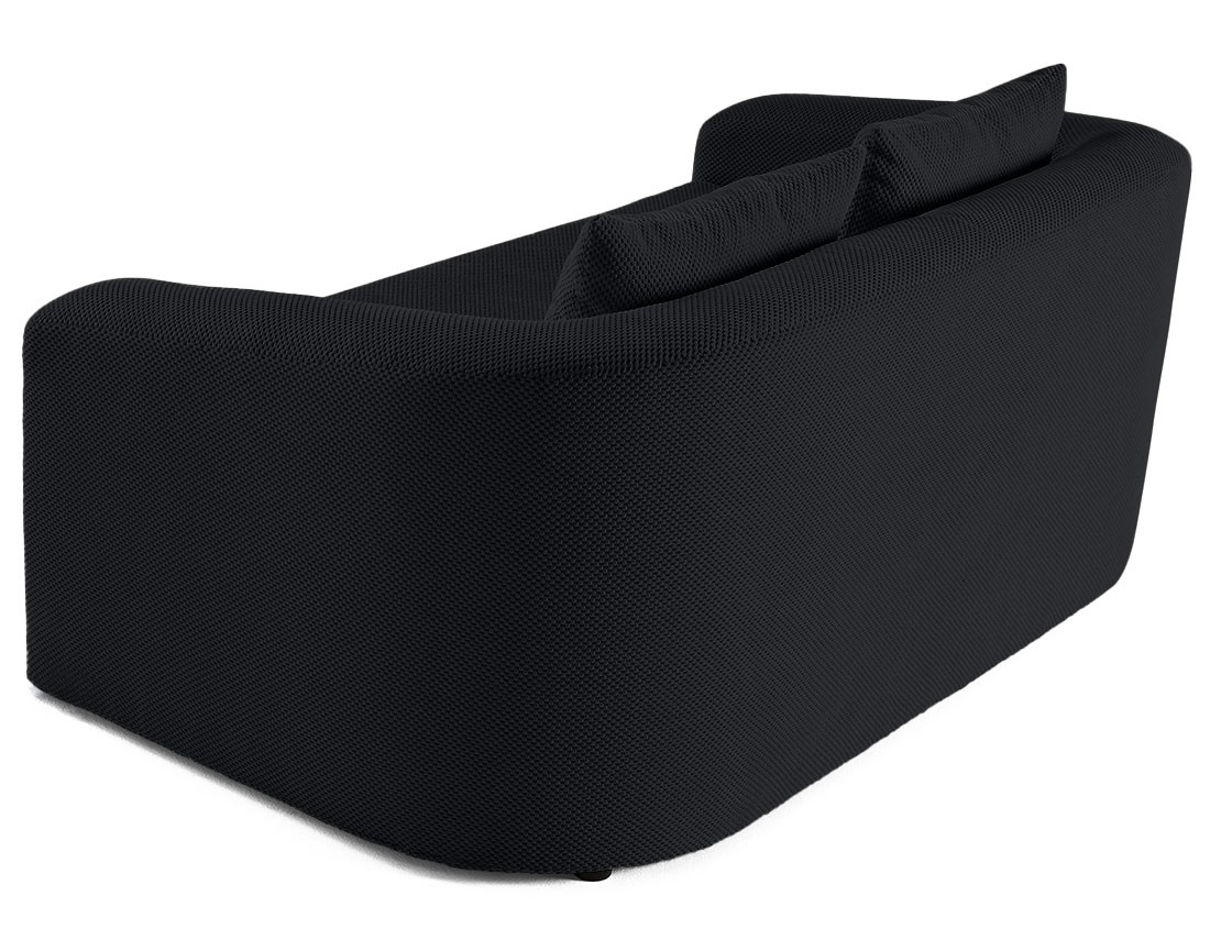 Canapé convertible déplimousse 2 places en velours texturé Nuvia