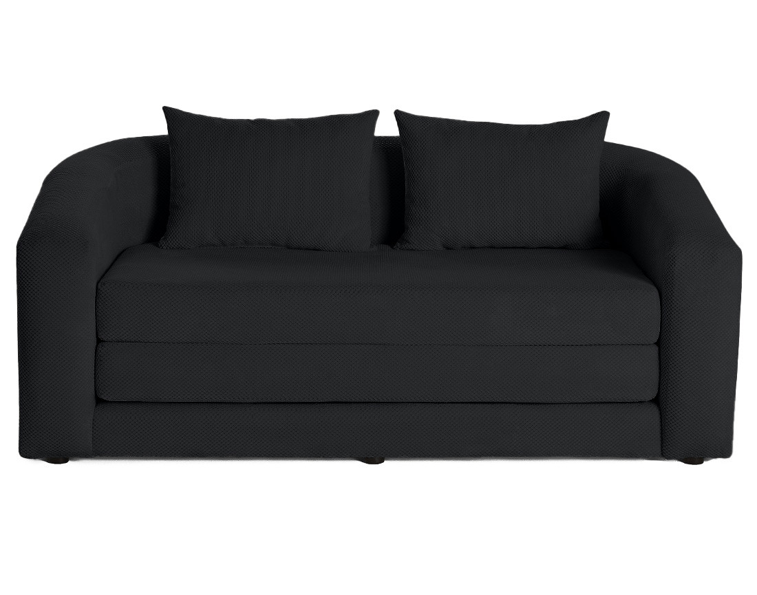 Canapé convertible déplimousse 2 places en velours texturé Nuvia