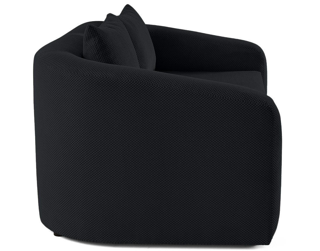 Canapé convertible déplimousse 2 places en velours texturé Nuvia