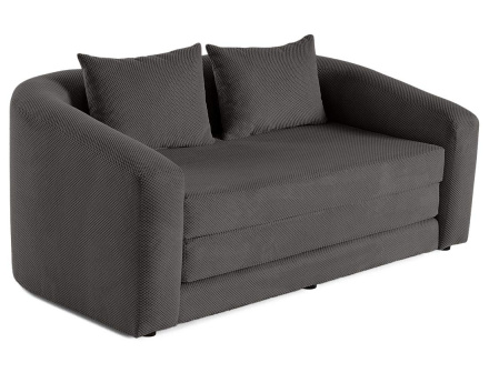 Canapé convertible déplimousse 2 places en velours texturé Nuvia