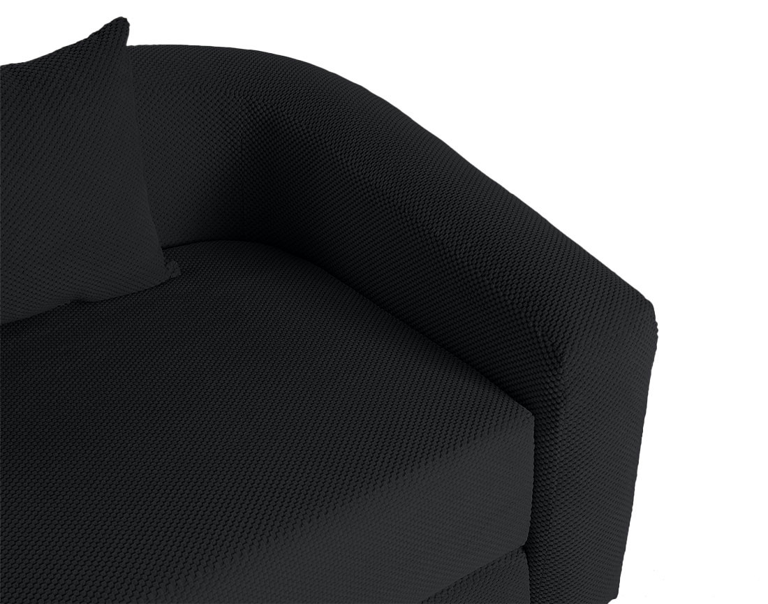 Canapé convertible déplimousse 3 places en velours texturé Nuvia