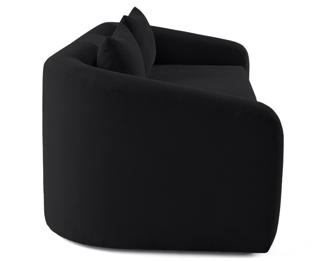 Canapé convertible déplimousse 3 places en velours texturé Nuvia