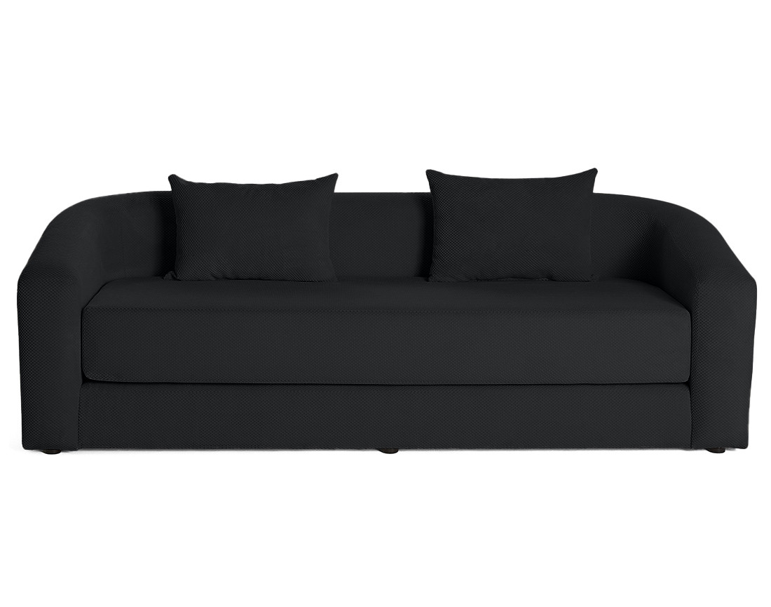 Canapé convertible déplimousse 3 places en velours texturé Nuvia