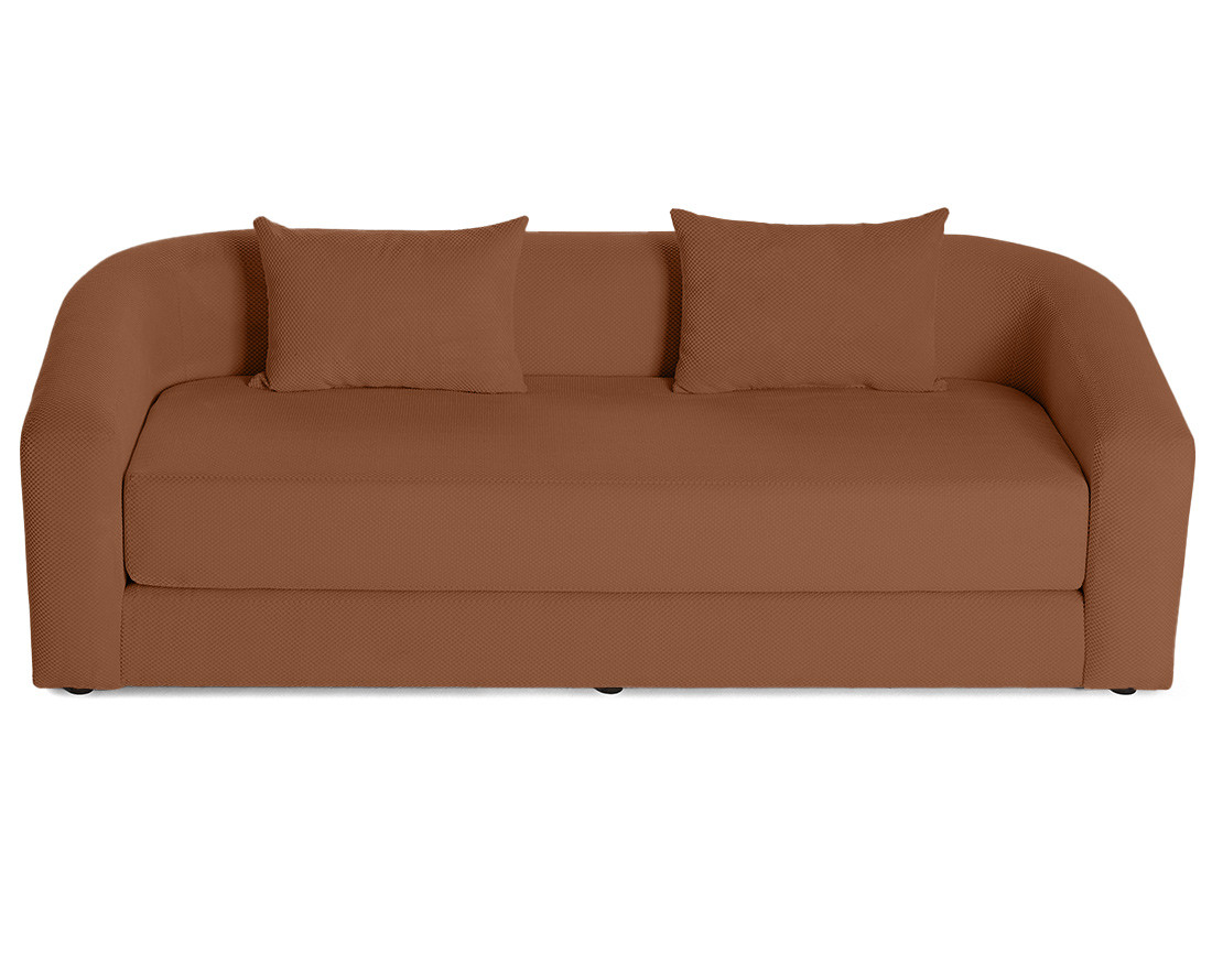 Canapé convertible déplimousse 3 places en velours texturé Nuvia