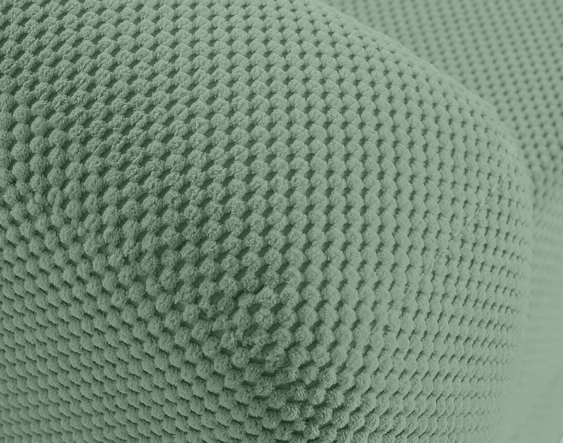 Canapé convertible déplimousse 3 places en velours texturé Nuvia