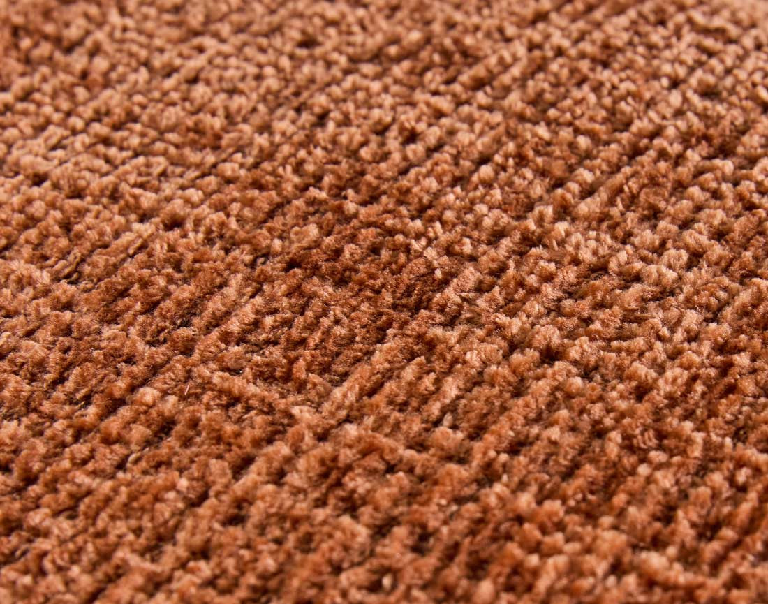 Canapé droit 4 places avec double méridienne en velours texturé Collins