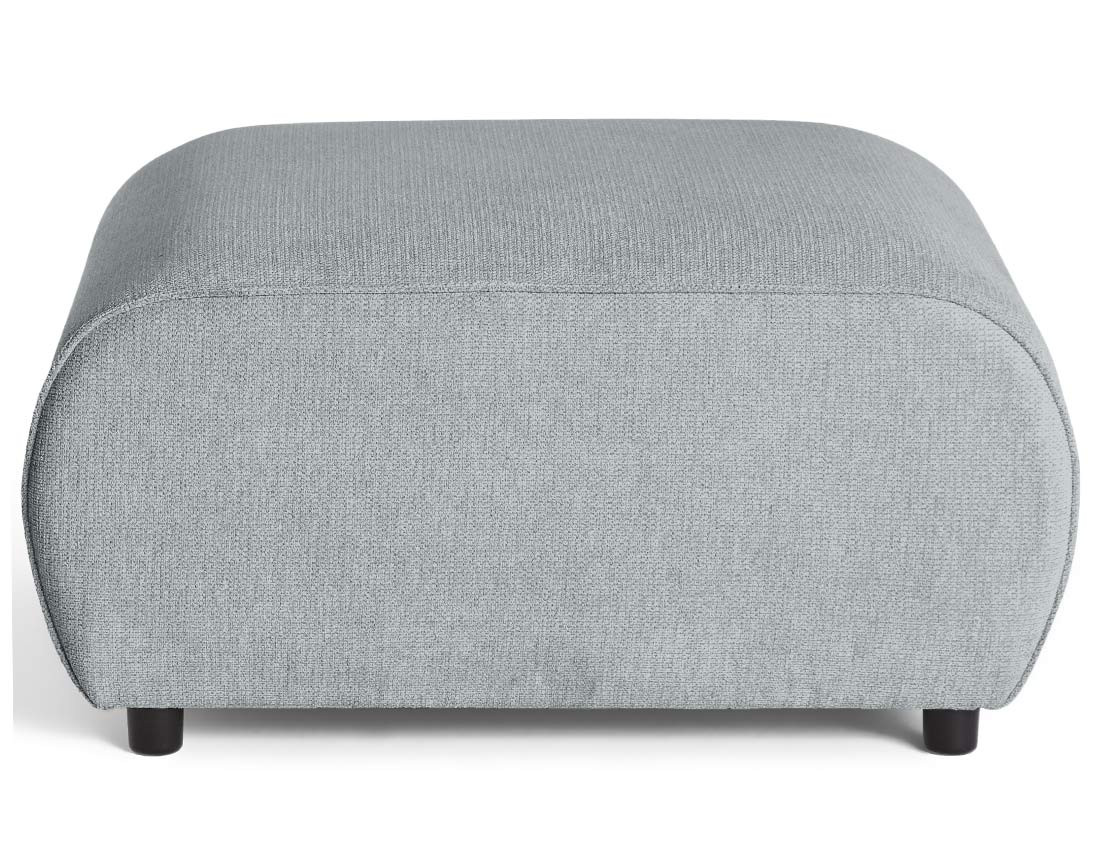 Pouf en tissu texturé Suaro