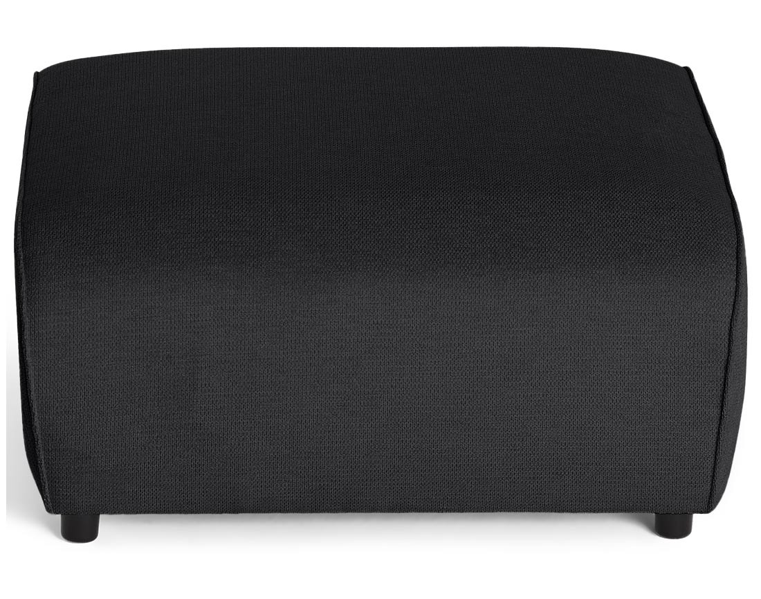 Pouf en tissu texturé Suaro