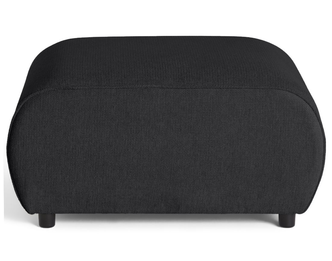 Pouf en tissu texturé Suaro