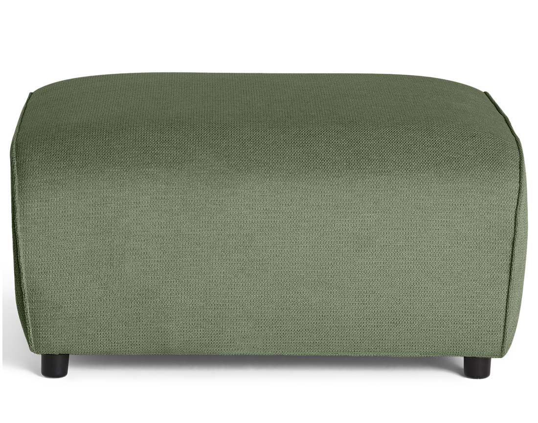 Pouf en tissu texturé Suaro