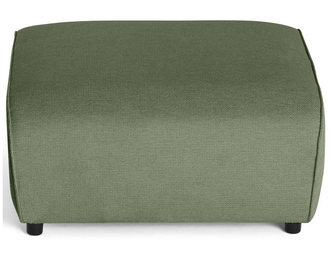 Pouf en tissu texturé Suaro