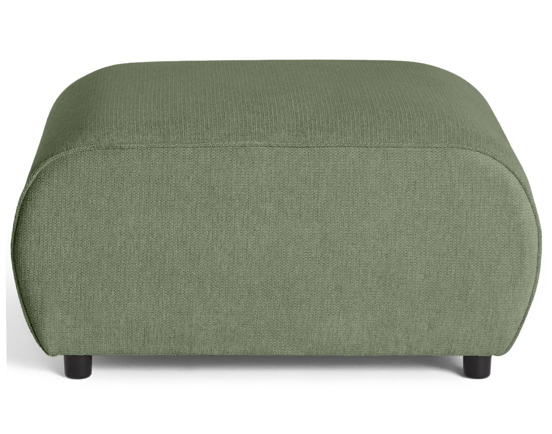 Pouf en tissu texturé Suaro