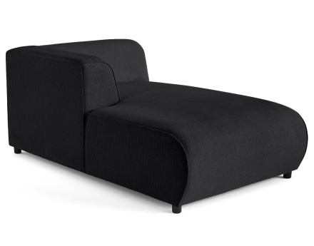 Module d'assise méridienne gauche en tissu texturé Suaro