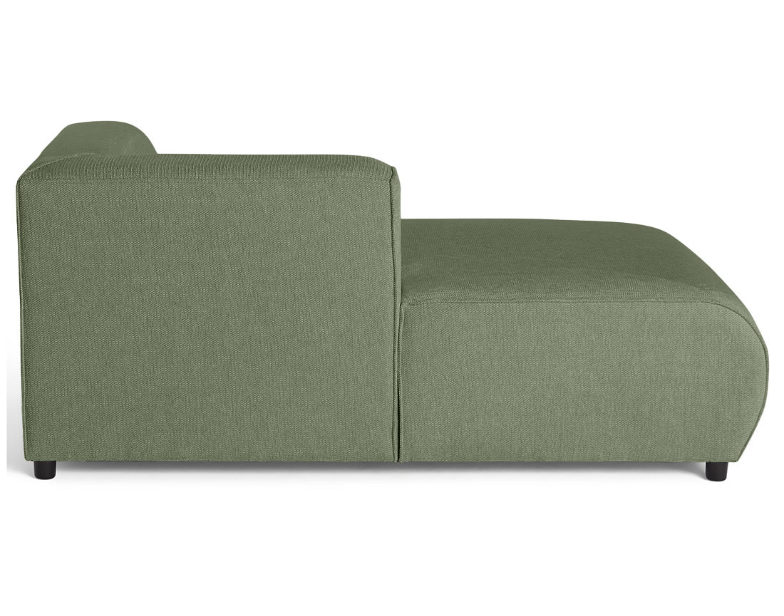 Module d'assise méridienne gauche en tissu texturé Suaro