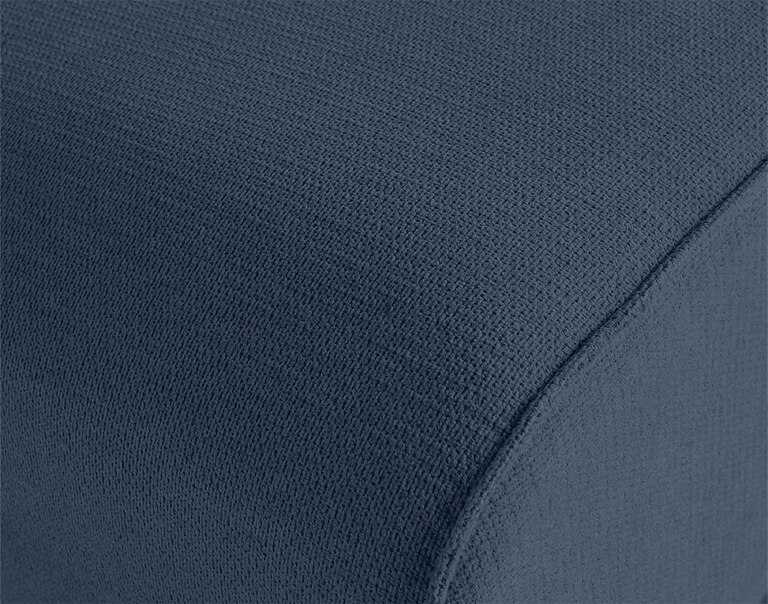 Module d'assise méridienne gauche en tissu texturé Suaro