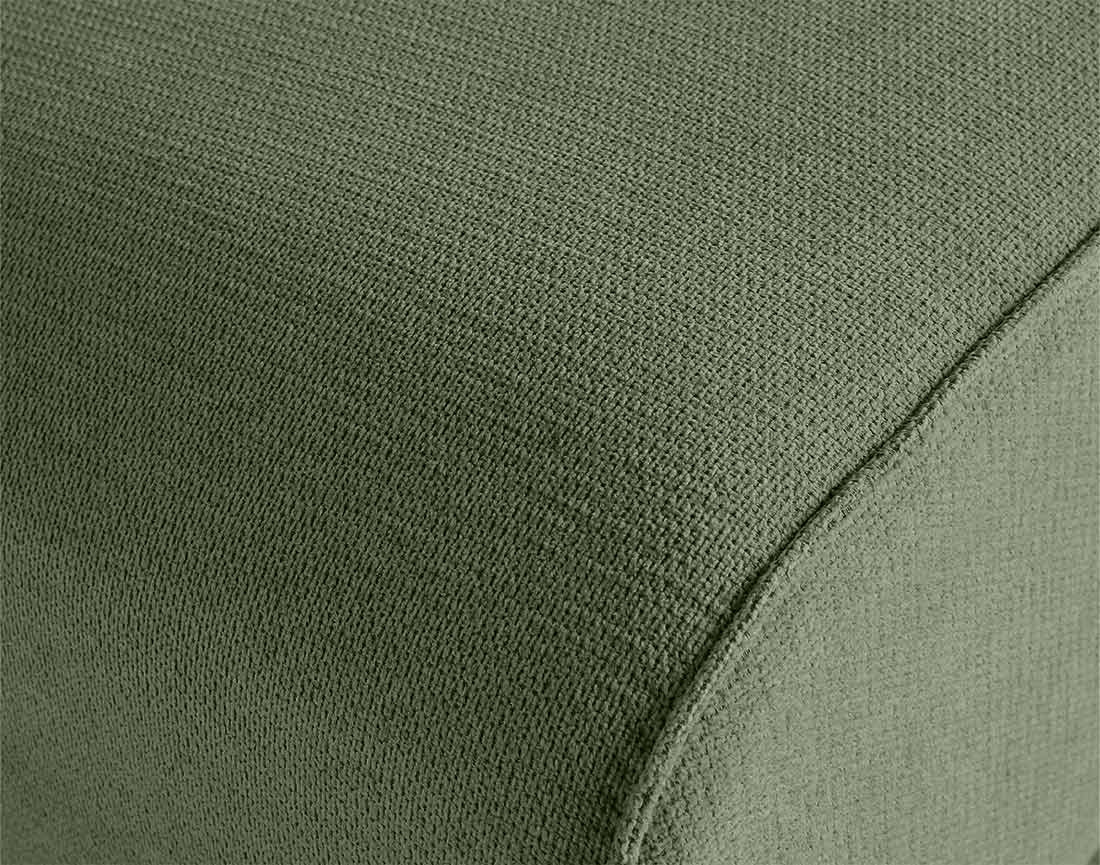 Module d'assise méridienne droit en tissu texturé Suaro