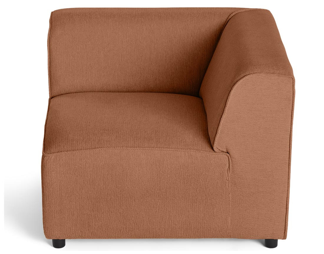 Module d'angle réversible en tissu texturé Suaro