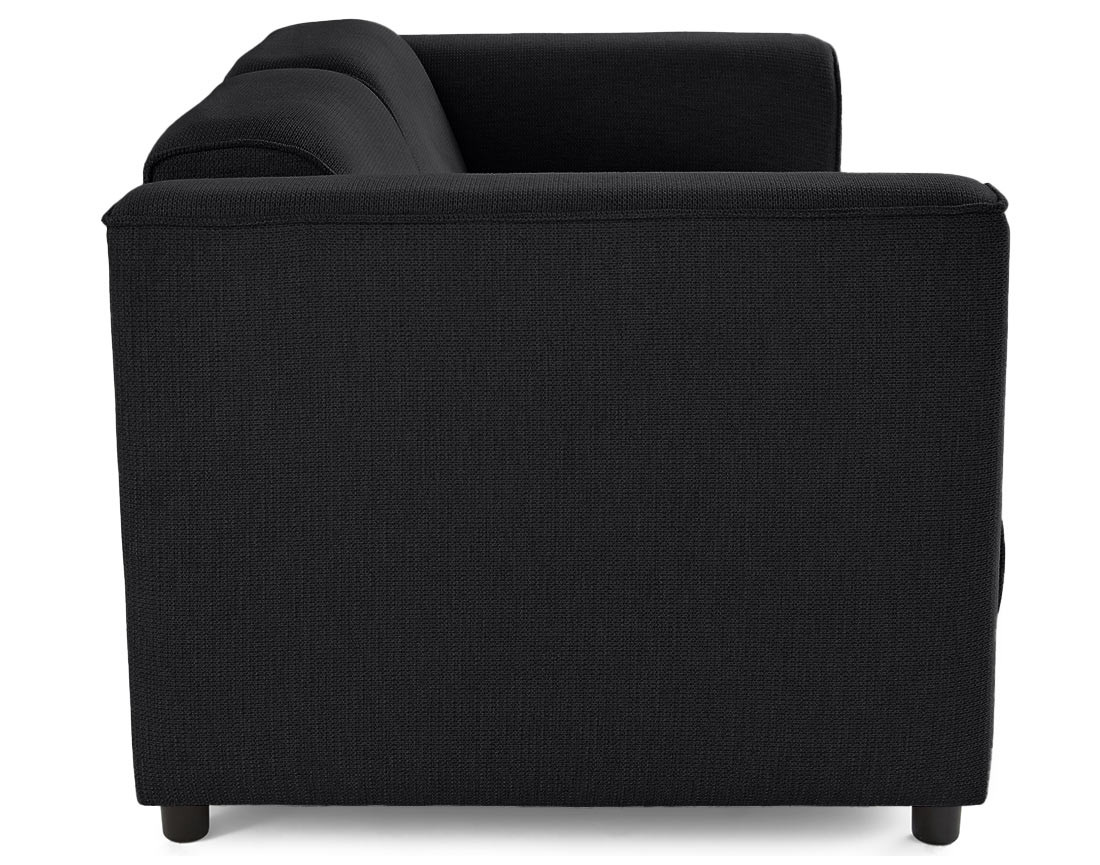 Canapé modulable 2 places en tissu texturé Suaro