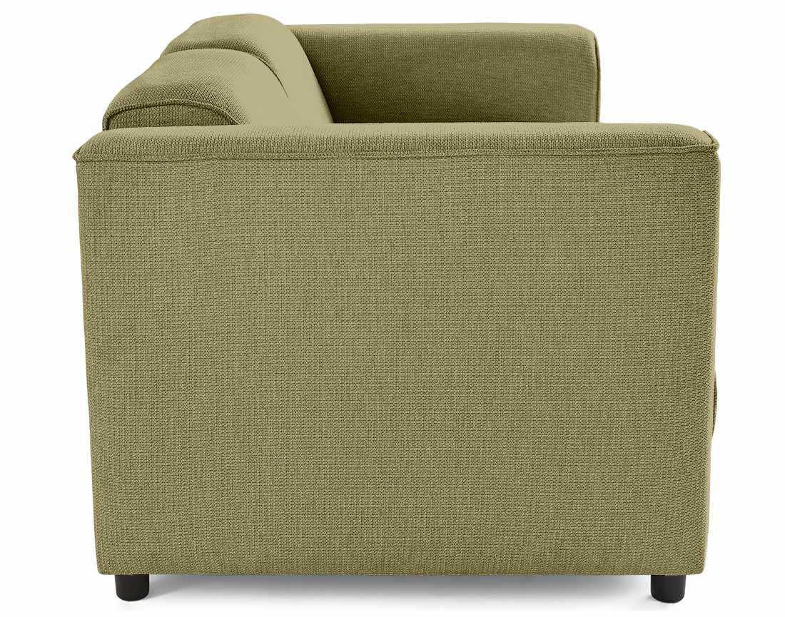 Canapé modulable 2 places en tissu texturé Suaro