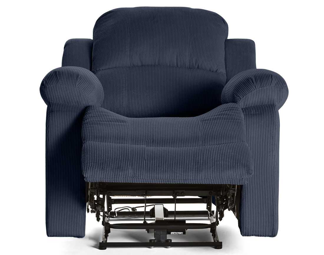 Fauteuil relax électrique en velours côtelé Armand