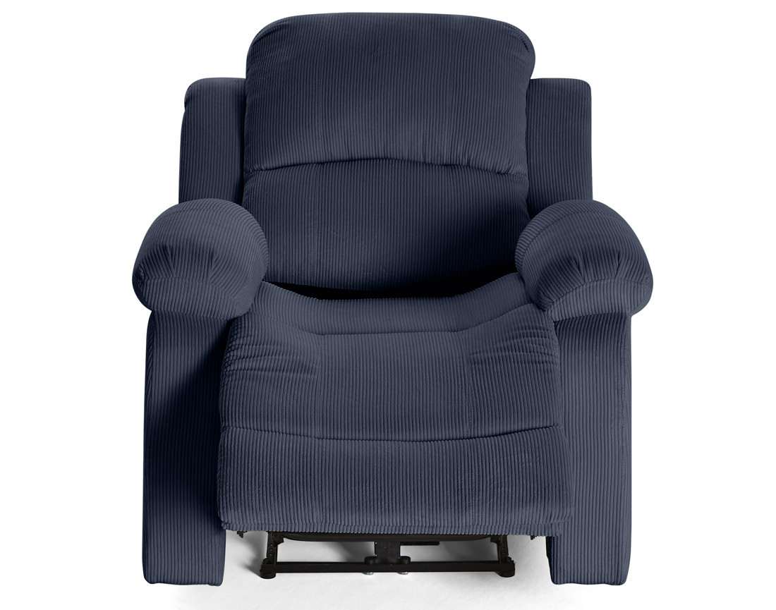 Fauteuil relax électrique en velours côtelé Armand