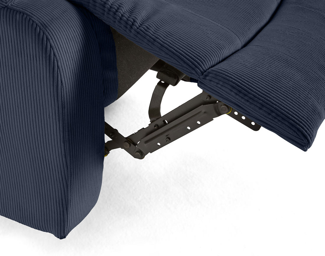 Fauteuil relax électrique en velours côtelé Armand