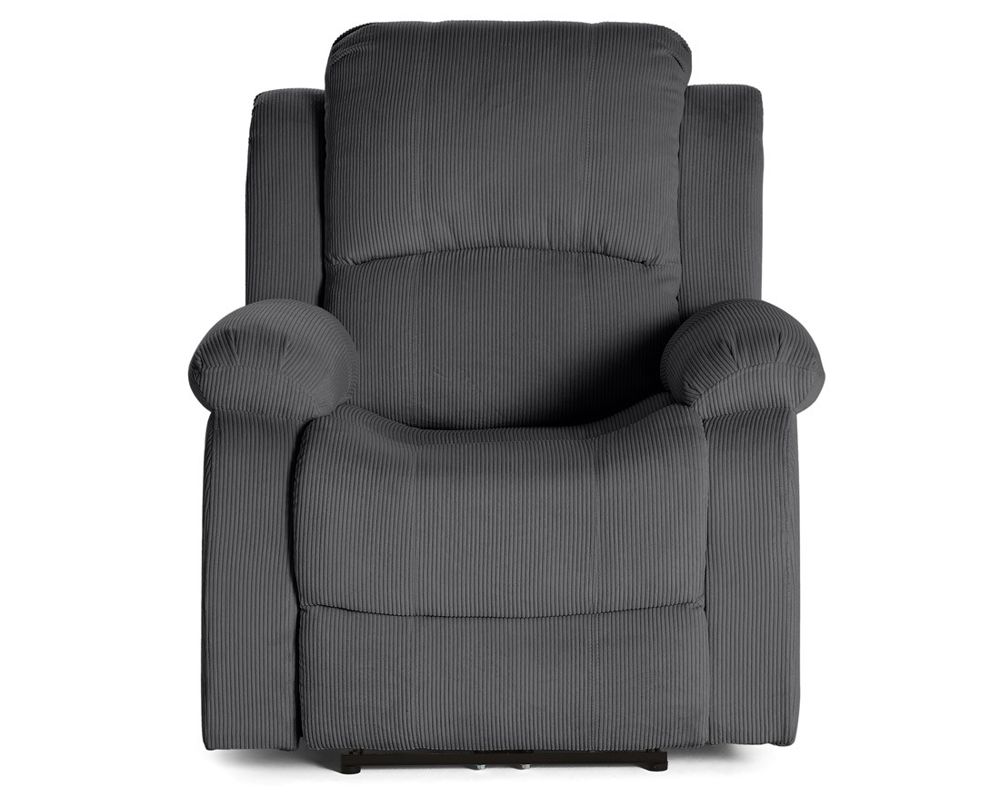 Fauteuil relax électrique en velours côtelé Armand