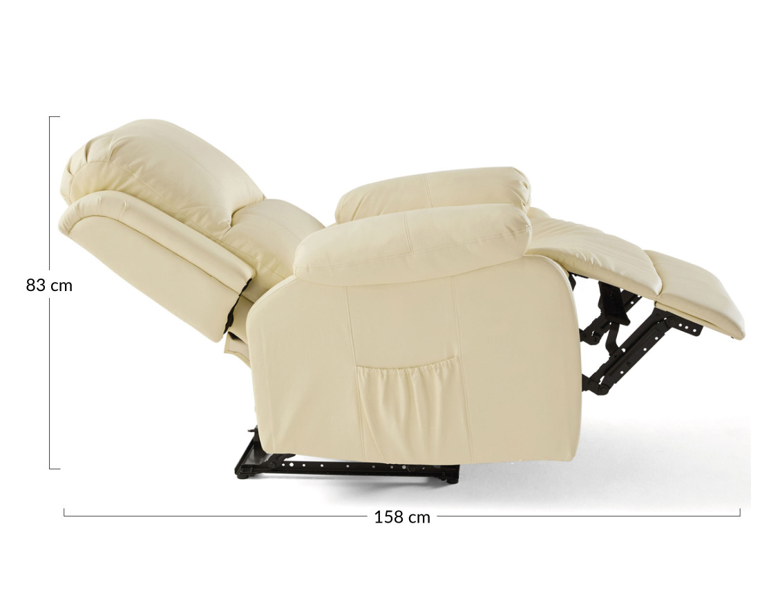 Fauteuil relax électrique en simili Armand