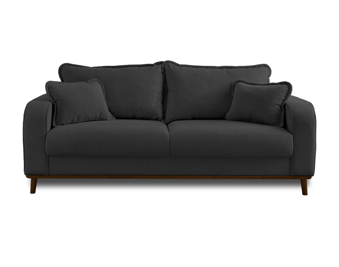 Canapé 3 places en velours côtelé Albane