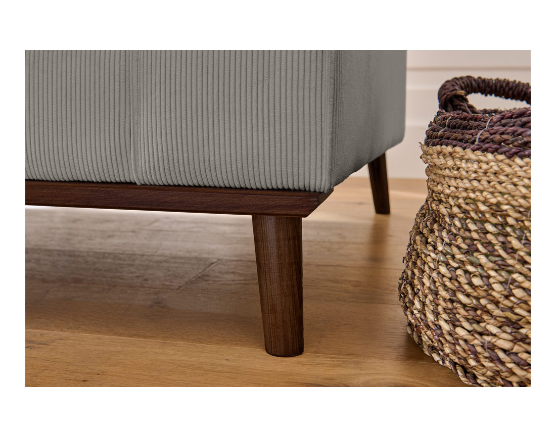 Canapé 3 places en velours côtelé Albane