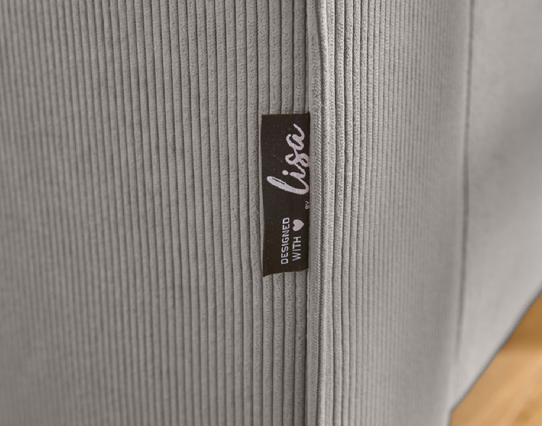 Canapé 3 places en velours côtelé Albane