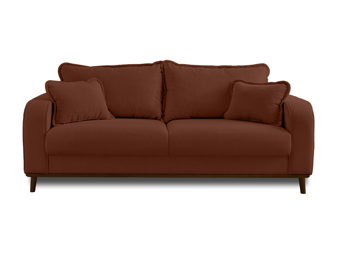Canapé 3 places en velours côtelé Albane