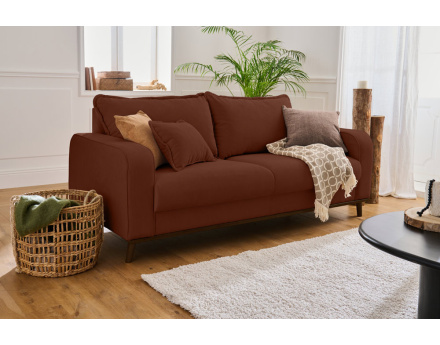 Canapé 3 places en velours côtelé Albane