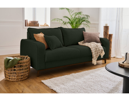 Canapé 3 places en velours côtelé Albane